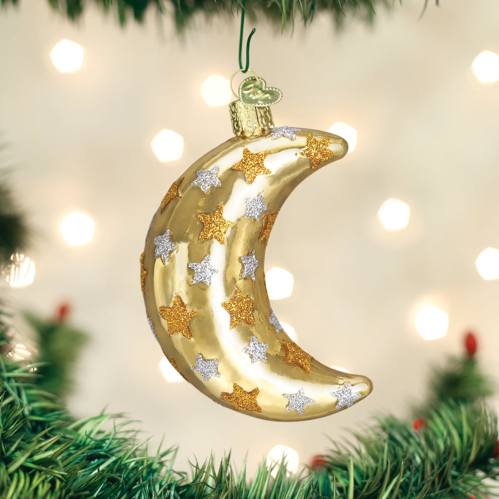 Celestial Moon Christmas Ornament