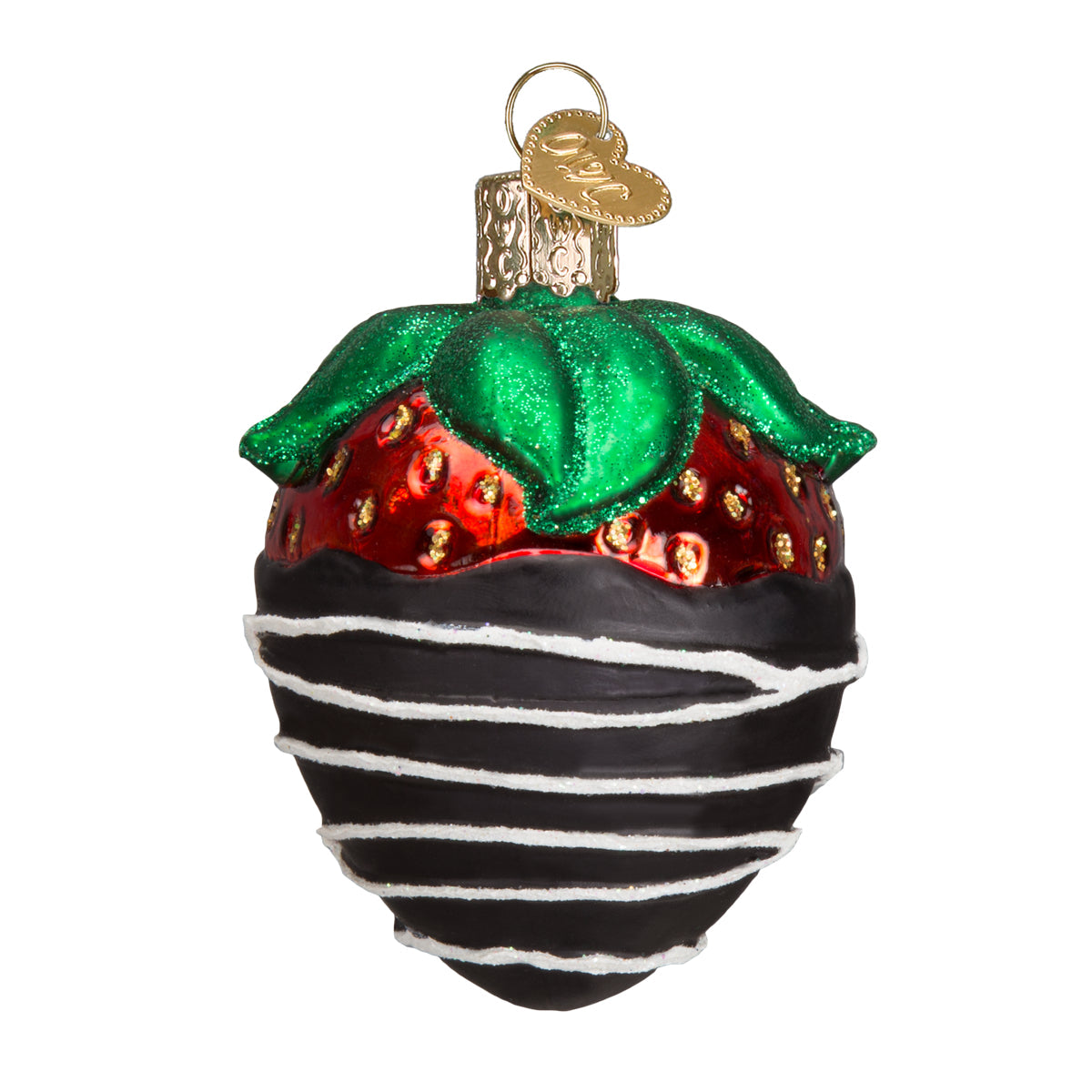 Chocolate Dipped Strawberry Christmas Ornament