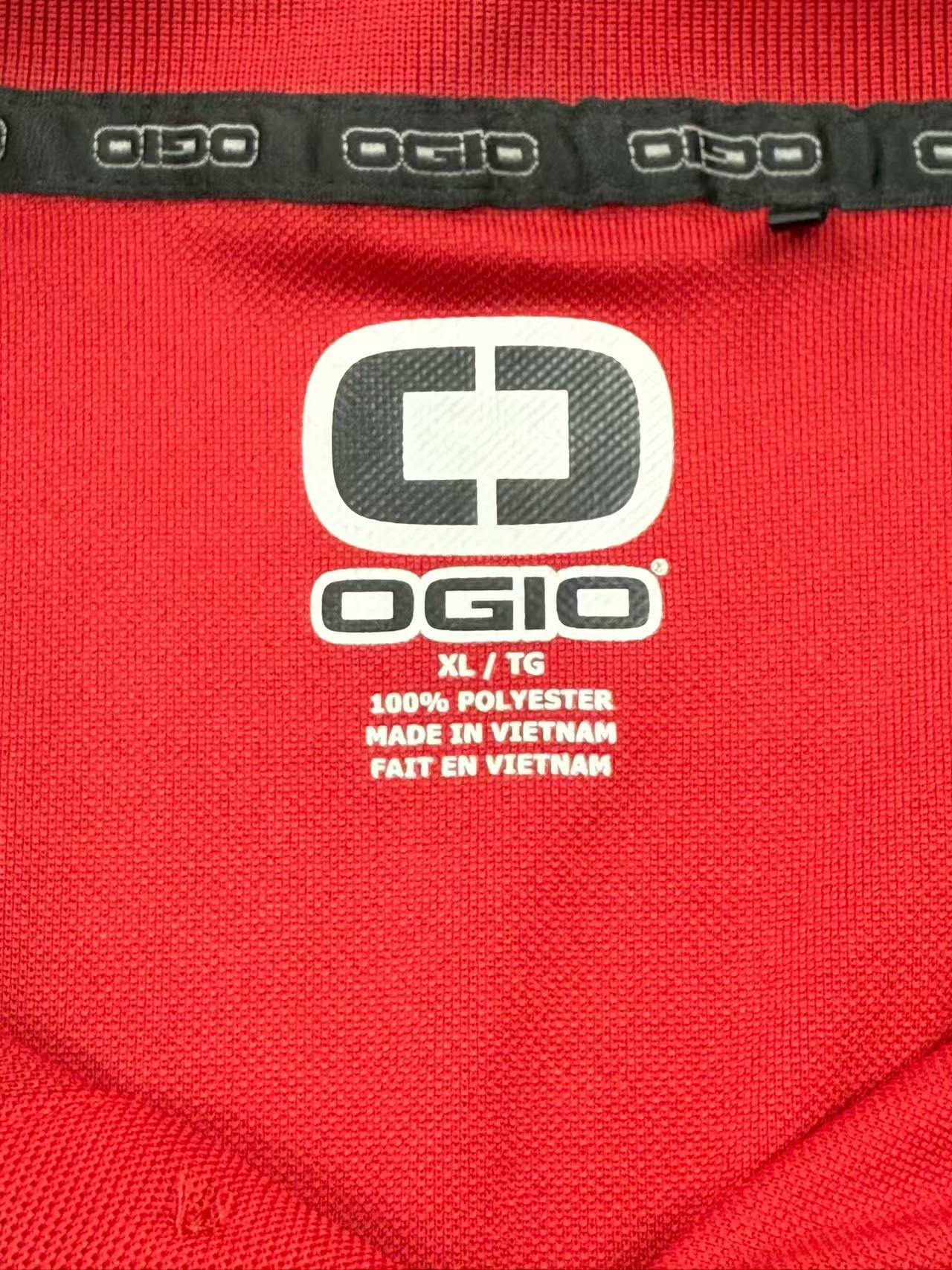 Red Stripe Red Polo Shirt
