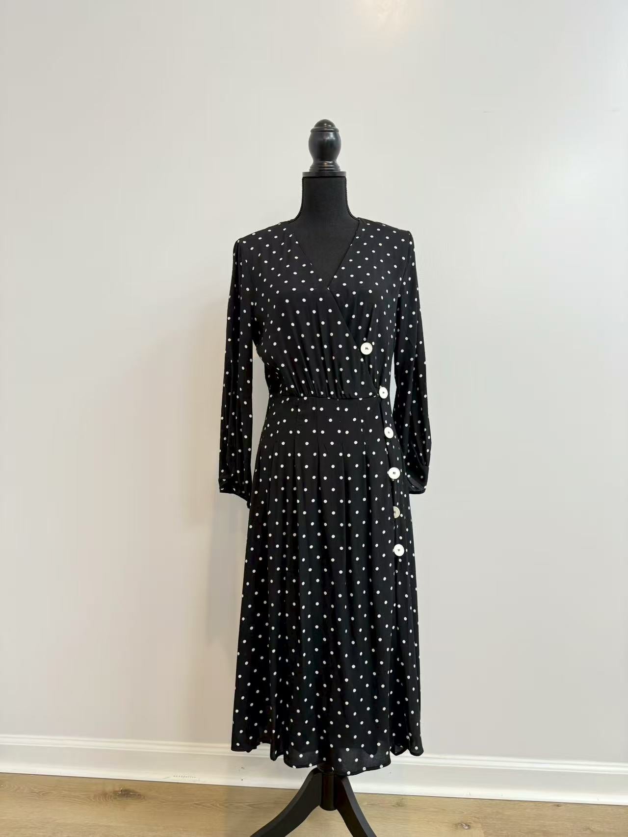 MNG polka dot dress
