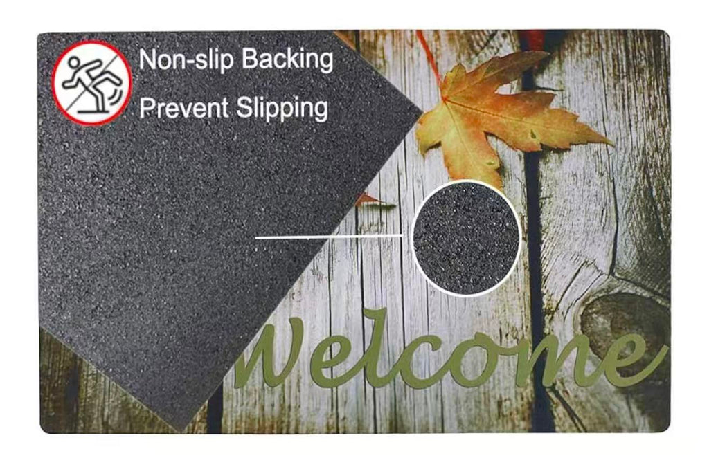 Fall Welcome Mat Maple Leaves Door Mats
