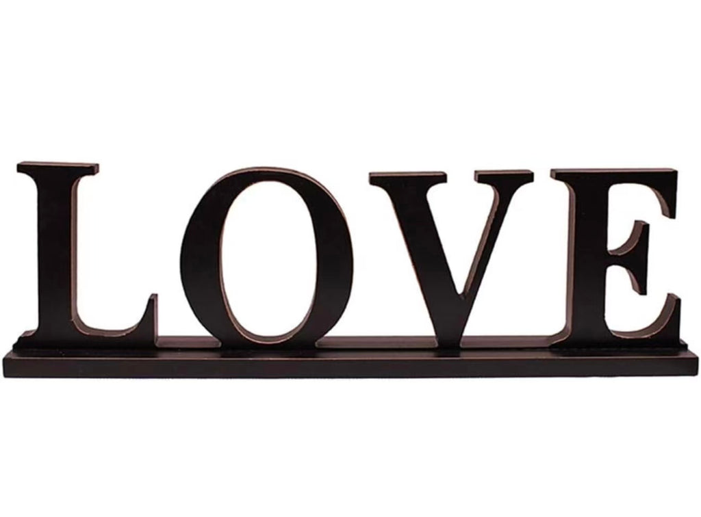 Wooden Love Sign Home Decor