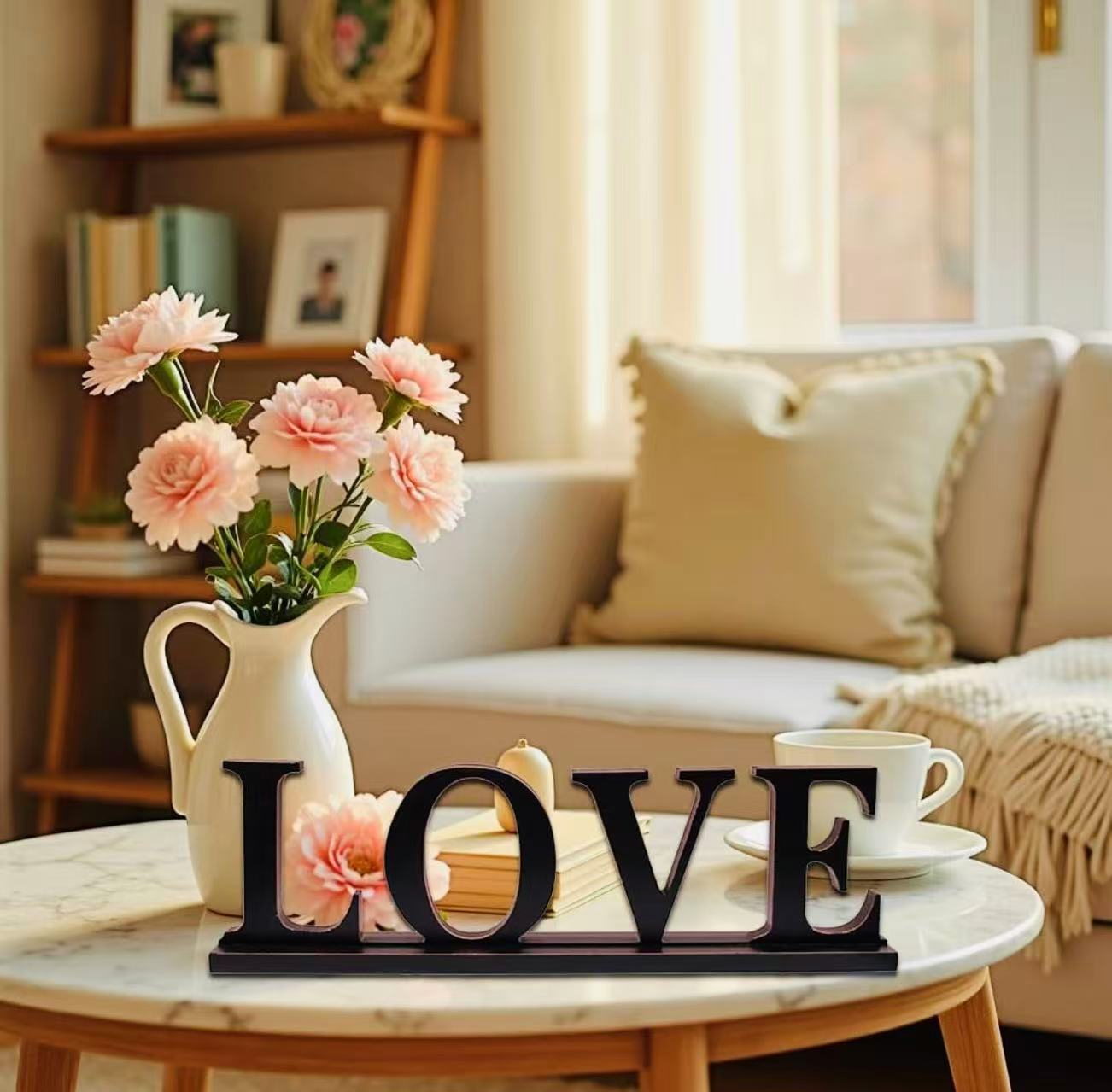 Wooden Love Sign Home Decor