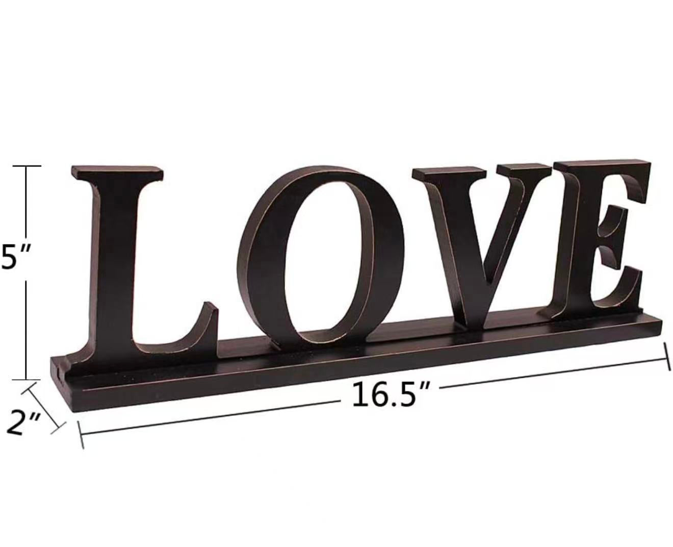 Wooden Love Sign Home Decor