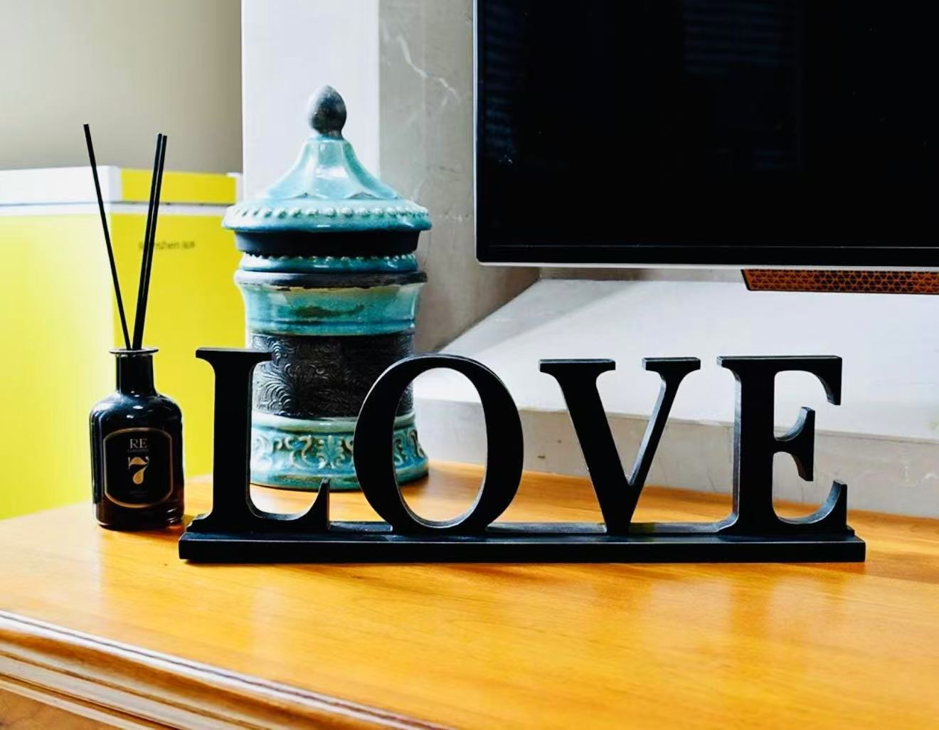 Wooden Love Sign Home Decor