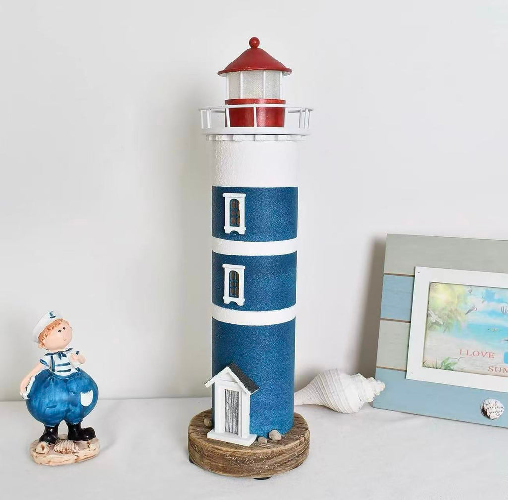 Wood Lighthouse Beach Decorations for Home