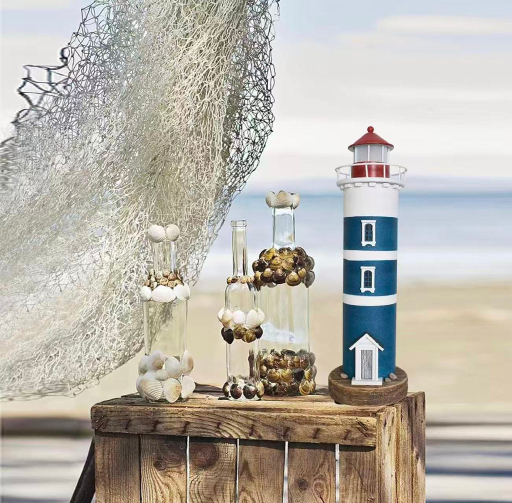 Wood Lighthouse Beach Decorations for Home