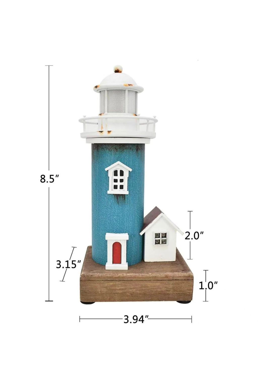 Beach Lighthouse Nightlight Coastal-themed tabletop centerpiece, perfect for home, room, or lake house decor.
