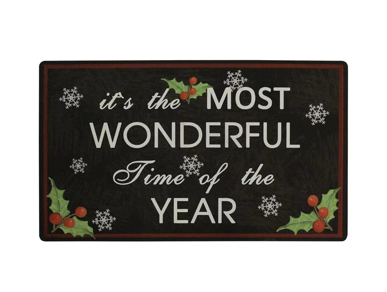 Christmas Doormat – Non-Slip Rubber Entrance Mat for High Traffic Areas