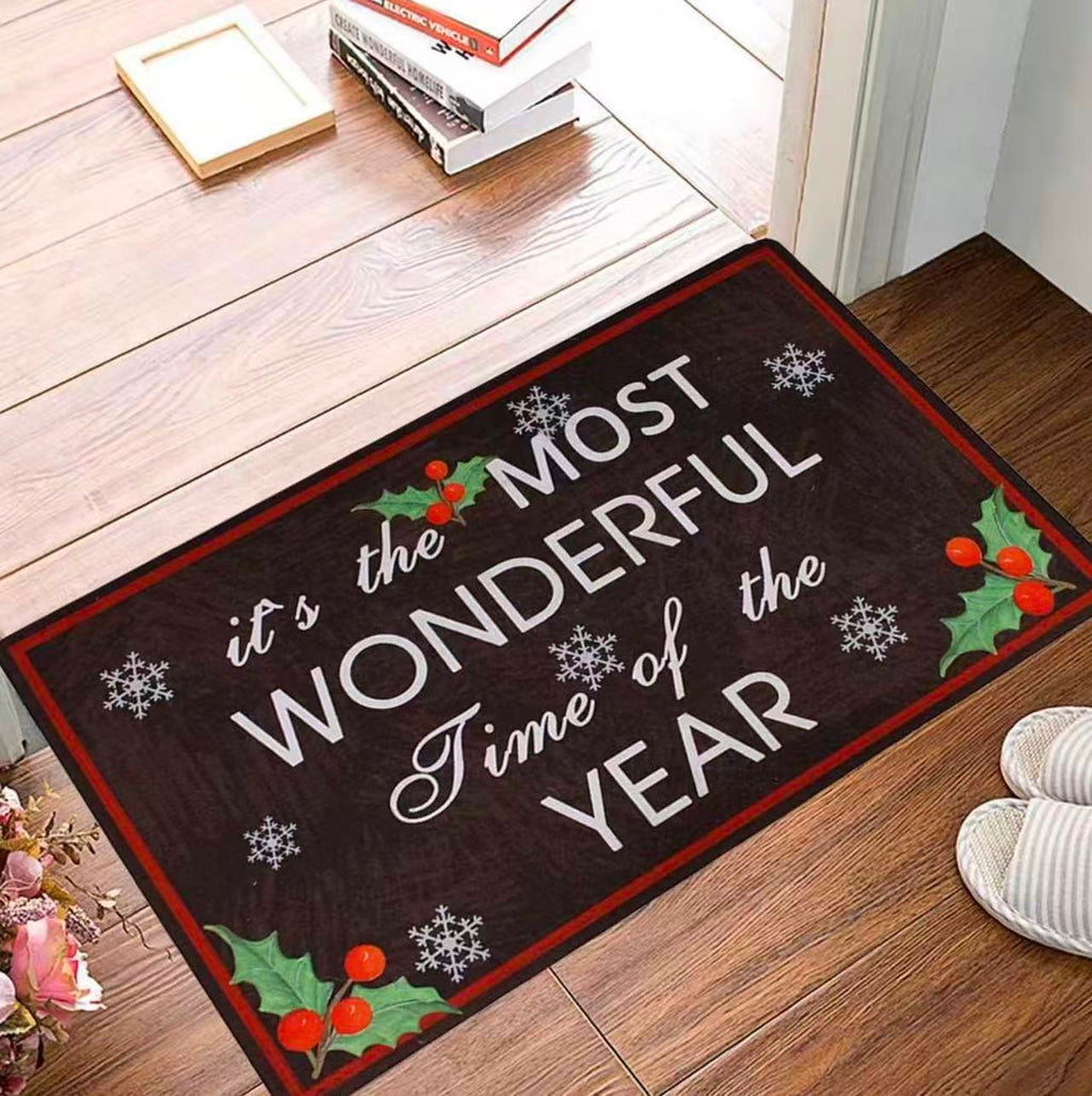 Christmas Doormat – Non-Slip Rubber Entrance Mat for High Traffic Areas