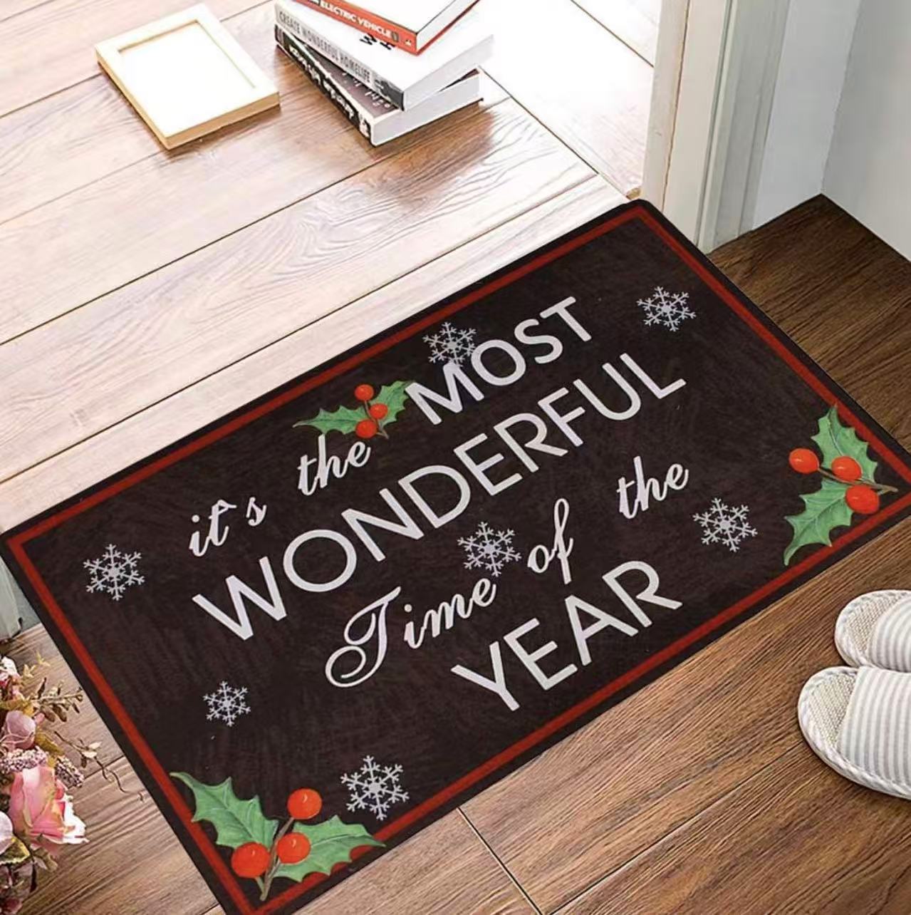 Christmas Doormat – Non-Slip Rubber Entrance Mat for High Traffic Areas