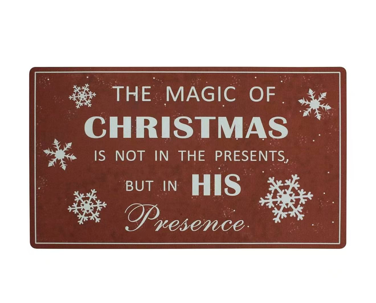 Christmas Doormat – Non-Slip Rubber Entrance Mat for High Traffic Areas