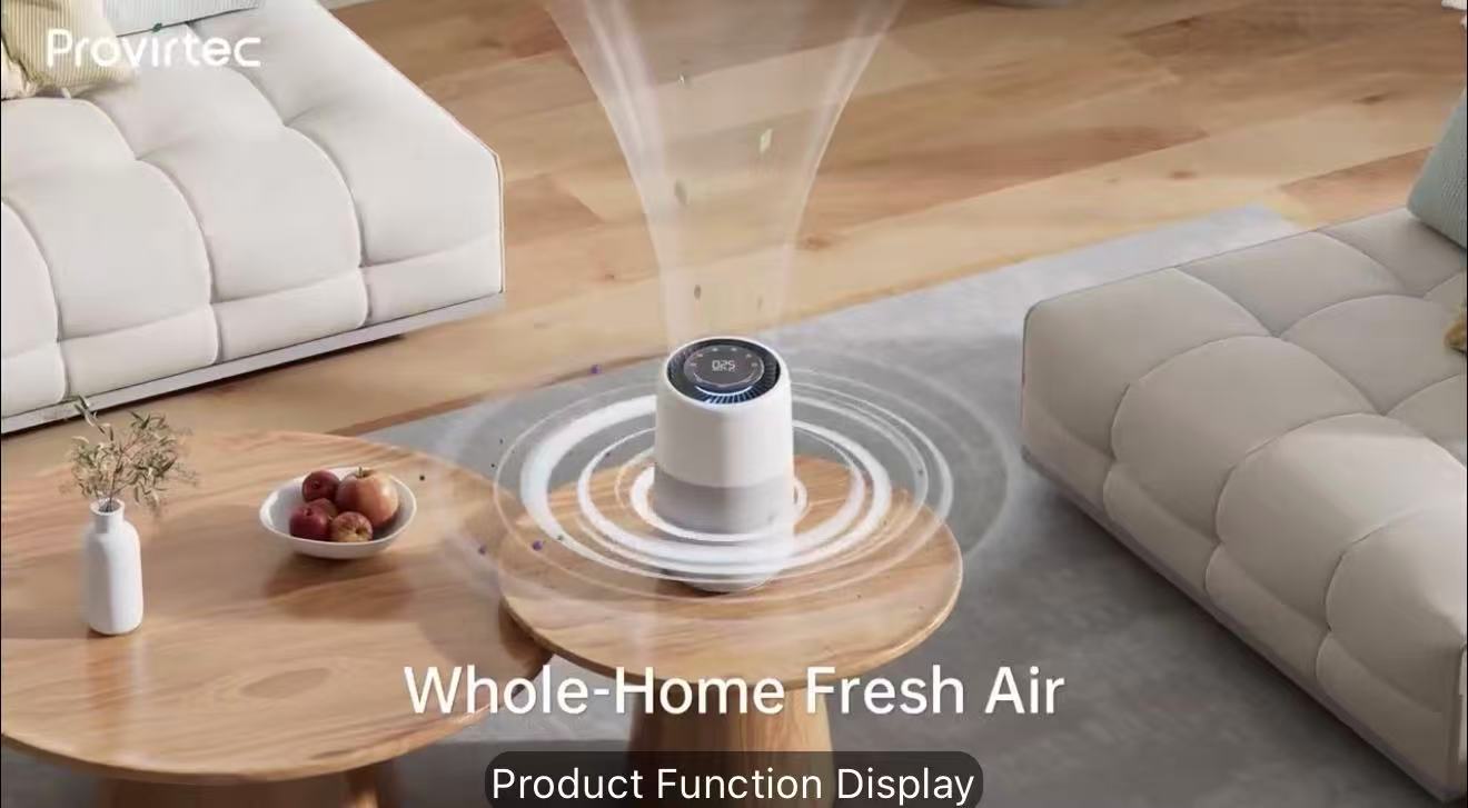 Air Purifier for Home Bedroom –5-Stage True HEPA System, covers up to 916 ft², PM2.5 Real-Time Monitor, Auto Mode, Smart WiFi, Removes Allergies, Dust, Pollen, Pet Dander & Smoke