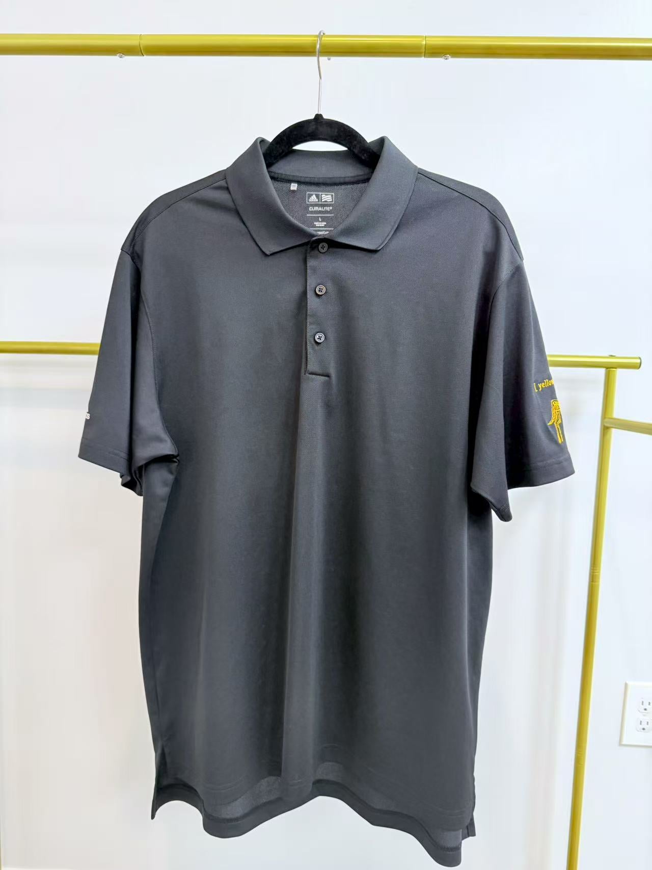 Black Adidas + Yellowtail Wine Collaboration Polo Shirt